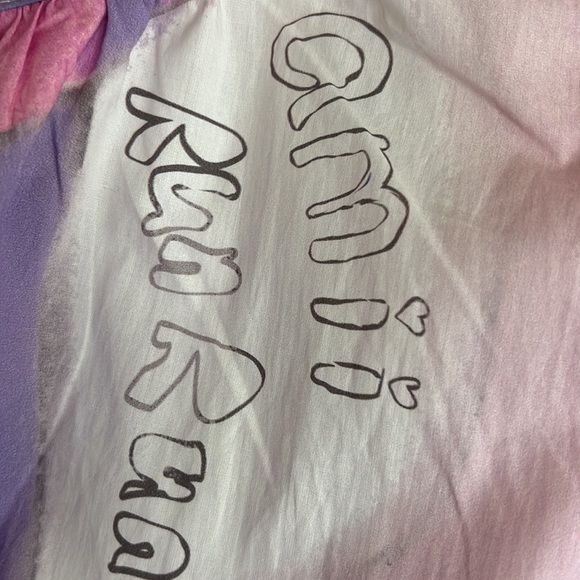 NWT Ami girls 3/4 sleeve flowy button shirt size 140 or 8 - Picture 8 of 14